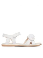 Mayoral Sandały 45732.11 Biały. Białe sandały dziewczęce Mayoral, ze skóry, bez zapięcia. Za 229.99 zł.