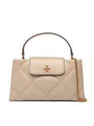 Tory Burch Torebka Kira Diamond Quilt East-West Top Handle 174999 Beżowy. Brązowe torebki klasyczne damskie Tory Burch, bez wzorów, ze skóry, bez dodatków. Za 2,379.00 zł.