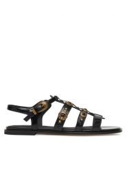 PINKO Sandały Milly 07 SD0469 E037 Czarny. Czarne sandały damskie Pinko, bez wzorów, ze skóry, bez obcasa, na płaskiej podeszwie. Za 1,099.00 zł.