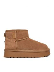 Lasocki Young Śniegowce CEO-CS6367-11 Brązowy. Brązowe kozaki dziewczęce Lasocki Young, bez wzorów, ze skóry, bez obcasa. Za 179.99 zł.