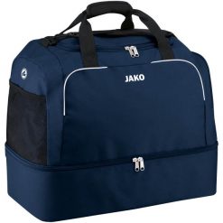 Torba sportowa Jako Classico. Niebieskie torby męskie na ramię Jako, bez wzorów, z materiału, na ramię, duże. Za 187.45 zł.