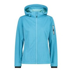 Damska kurtka turystyczna z kapturem CMP. Niebieskie kurtki damskie CMP, bez wzorów, z puchu, z kapturem. Za 396.70 zł.