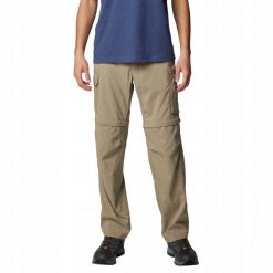 Męskie Spodnie Ridge Utility Convertible Trousers. Białe spodnie materiałowe męskie Columbia, bez wzorów, z materiału. Za 413.99 zł.