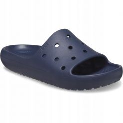 Klapki Dla Dorosłych Crocs Classic V2 Slide. Niebieskie klapki i japonki męskie Crocs, z materiału. Za 111.99 zł.