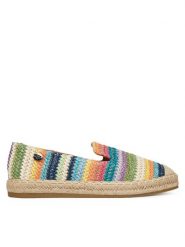 Roxy Espadryle WSS21590-01 Niebieski. Niebieskie espadryle damskie Roxy, bez wzorów, z materiału, bez obcasa. Za 99.99 zł.