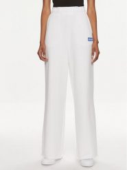 Hugo Spodnie dresowe Straigh Jogger_B 50515809 Biały Relaxed Fit. Białe spodnie dresowe damskie Hugo, m, bez wzorów, z bawełny. Za 619.99 zł.