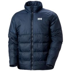 Kurtka puchowa Helly Hansen Oslo Light Puffy. Niebieskie kurtki męskie Helly Hansen, na jesień, bez wzorów, z puchu, eleganckie, bez kaptura. Za 913.50 zł.