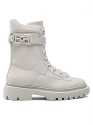Bally Trapery Gioele Flat 6301558 Biały. Białe trapery damskie Bally, ze skóry, bez obcasa. Za 4,089.00 zł.