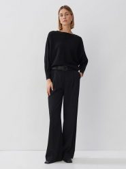 Someday Sweter w kolorze czarnym rozmiar: 42. Czarne swetry klasyczne damskie Someday, bez kołnierzyka. Za 166.88 zł.