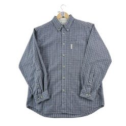 Second life - Męska klasyczna koszula w kratę - Jak nowy. Niebieskie koszule męskie Columbia, m, bez wzorów, bez kołnierzyka, bez ramiączek. Za 127.76 zł.