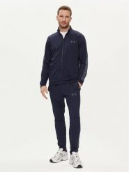 Under Armour Dres Ua Knit Track Suit 1357139-410 Granatowy Fitted Fit. Niebieskie spodnie dresowe męskie Under Armour, bez wzorów, z dresówki. Za 259.99 zł.