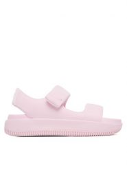 Nike Sandały Calm Sandal FZ3125 600 Różowy. Czerwone sandały damskie Nike, bez wzorów, ze skóry, bez obcasa. Za 299.99 zł.
