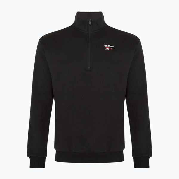 Bluza Reebok Identity Fleece 1/4 Zip. Czarne bluzy sportowe męskie REEBOK FITNESS, bez wzorów, sportowe, bez kołnierzyka, bez ramiączek. Za 159.99 zł.