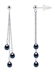 Pearl Addict Srebrne kolczyki-wkrętki z perłami rozmiar: onesize. Niebieskie kolczyki damskie Pearl Addict, z perłą, srebrne. Za 260.99 zł.