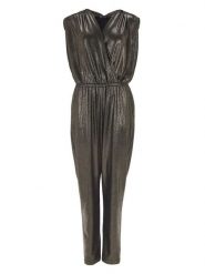 SWING Kombinezon w kolorze khaki rozmiar: 46. Brązowe kombinezony damskie Swing, bez wzorów, bez kołnierzyka, bez ramiączek. Za 248.58 zł.