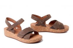 JOSEF SEIBEL 69603 724 250 Evita 03 taupe, sandały damskie. Brązowe sandały damskie Josef Seibel, bez wzorów, ze skóry, bez obcasa. Za 399.90 zł.