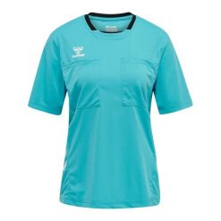 Koszulka damska Hummel hml referee chevron. Niebieskie bluzki damskie HUMMEL, l, bez wzorów, sportowe, bez kołnierzyka, bez ramiączek. Za 191.00 zł.