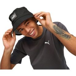 Kapelusz Puma Core Bucket, Dla obu płci. Czarne kapelusze damskie Puma, bez wzorów, z bawełny. Za 105.65 zł.