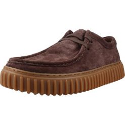 Buty CLARKS 180273 Brązowy. Brązowe buty fitness męskie Clarks, na fitness i siłownię. Za 391.99 zł.