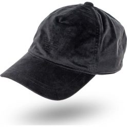 CZAPKA Emporio Armani. Czarne czapki męskie Emporio Armani, bez wzorów, z materiału. Za 269.00 zł.