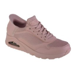 Buty sportowe Sneakersy damskie, Skechers Uno-Slip-In Air. Czerwone buty sportowe na co dzień damskie Skechers, bez wzorów, trekkingowe. Za 249.99 zł.