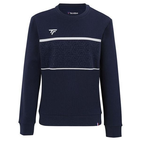 Bluza dziewczęca Tecnifibre Team. Niebieskie bluzy bez kaptura damskie TECNIFIBRE, z bawełny. Za 199.00 zł.