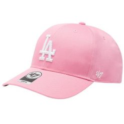 Czapka z daszkiem damska MLB Los Angeles Dodgers Cap. Czerwone czapki z daszkiem damskie 47 Brand, bez wzorów, z materiału. Za 172.50 zł.
