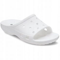 Klapki Dla Dorosłych Crocs Saturday Slide. Białe klapki i japonki męskie Crocs, z materiału. Za 109.99 zł.