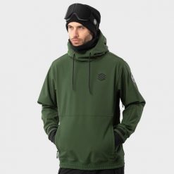Męska kurtka snowboardowa Sporty zimowe Siroko W1 Kilimanjaro. Zielone kurtki męskie SIROKO, l, bez wzorów, z softshellu, bez kaptura, narciarskie. Za 844.00 zł.
