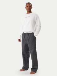 Calvin Klein Piżama Ls Tee LV00NM2953 Biały Regular Fit. Białe piżamy męskie CALVIN KLEIN, l, bez wzorów, z bawełny, bez ramiączek. Za 369.99 zł.