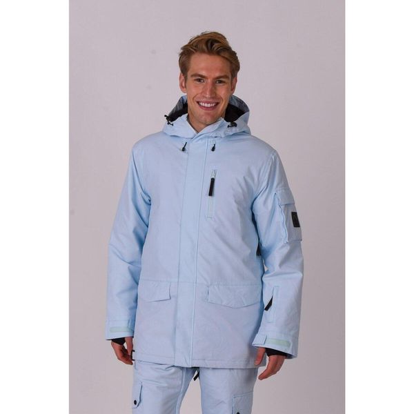 Kurtka Yeh Man Ice Blue. Niebieskie kurtki męskie OOSC, bez wzorów, z nylonu, bez kaptura, narciarskie. Za 1,710.99 zł.
