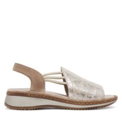 Sandały Ara. Brązowe sandały damskie Ara, bez wzorów, bez obcasa, na płaskiej podeszwie. Za 390.99 zł.