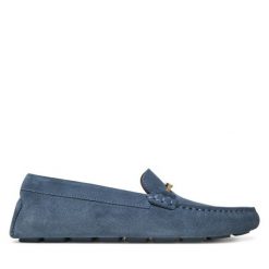 Mokasyny BOSS. Niebieskie mokasyny damskie Boss. Za 699.99 zł.