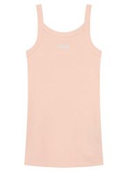 Guess Sukienka letnia J6GK28 K8RT2 Różowy Slim Fit. Czerwone sukienki dziewczęce Guess, na lato, z aplikacjami, z wiskozy, bez ramiączek. Za 194.99 zł.