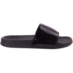 Klapki Lee Cooper W LCW-23-42-1737LA czarne. Czarne klapki damskie bez wzorów, z materiału, bez obcasa. Za 139.30 zł.
