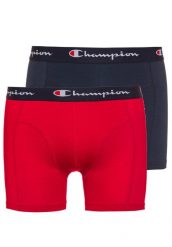 . Czerwone bokserki męskie CHAMPION, bez wzorów, z materiału. Za 69.00 zł.