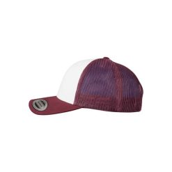 Kolorowa czapka z przodu Flexfit Retro. Białe czapki męskie FLEXFIT, bez wzorów, retro. Za 52.70 zł.