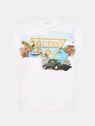 Guess T-Shirt L4GI17 K6XN4 Kolorowy Regular Fit. T-shirty chłopięce Guess, z aplikacjami, z bawełny, bez ramiączek. Za 199.99 zł.