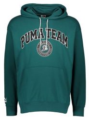 Puma Bluza " Puma Team" w kolorze zielonym rozmiar: M. Zielone bluzy z kapturem męskie Puma, m, z bawełny. Za 131.74 zł.