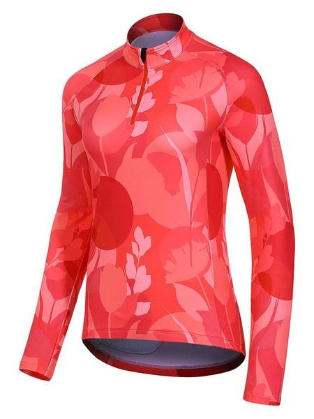 Protective Koszulka kolarska "Candy" w kolorze koralowym rozmiar: 44. Pomarańczowe bluzki sportowe damskie Protective, z materiału, bez kołnierzyka, bez ramiączek. Za 77.95 zł.