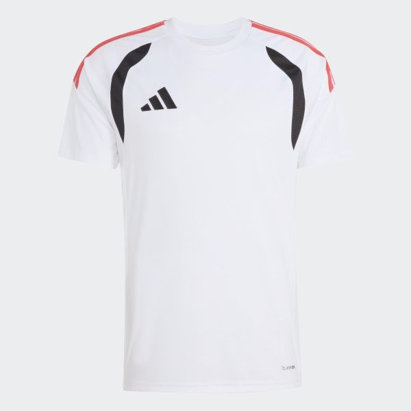 Koszulka piłkarska ADIDAS Tiro 26 treningowa. Bluzki damskie Adidas, s, bez ramiączek, do piłki nożnej, climacool (adidas). Za 119.99 zł.