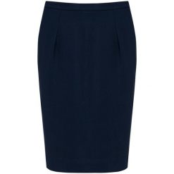 Damska prosta spódnica Kariban Premium. Niebieskie spódniczki damskie KARIBAN, bez wzorów, z materiału, wizytowe, ołówkowe. W wyprzedaży za 284.00 zł.