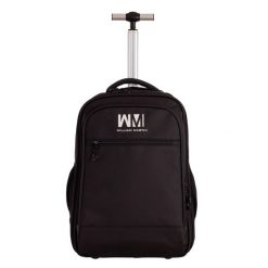 William Martin Business Trolley - plecak na kółkach. Czarne plecaki damskie Trespass, bez wzorów, z materiału, biznesowe. Za 455.99 zł.