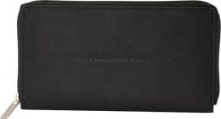 Portfel Chesterfield Wmns Billy Czarny Czarny. Czarne portfele damskie Erima, bez wzorów, z materiału. Za 177.99 zł.