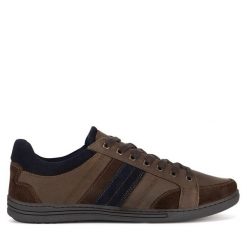 Półbuty Lasocki. Brązowe półbuty męskie Lasocki, bez zapięcia. Za 179.99 zł.