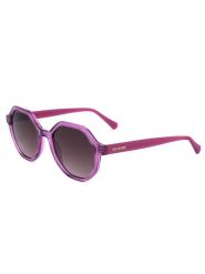 Moschino Damskie okulary przeciwsłoneczne w kolorze fioletowo-brązowym rozmiar: 52. Brązowe okulary przeciwsłoneczne damskie MOSCHINO. Za 215.71 zł.
