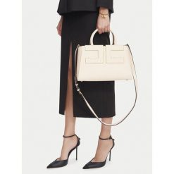 Torebka Elisabetta Franchi. Białe torebki klasyczne damskie Elisabetta Franchi, bez wzorów, bez dodatków. Za 1,879.00 zł.