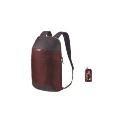 Plecak turystyczny ULTRA COMPACT 10 l. Brązowe plecaki damskie QUECHUA, bez wzorów, z materiału. Za 7.99 zł.