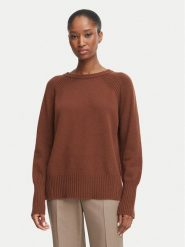 Marella Sweter Bella 2623366295 Brązowy Regular Fit. Brązowe swetry klasyczne damskie Marella, xs, z wełny, bez kołnierzyka. Za 829.99 zł.