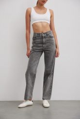 Spodnie typu relaxed fit w kolorze FADED GREY - MILES-XS. Szare spodnie materiałowe damskie Marsala, bez wzorów, z denimu, eleganckie. Za 349.90 zł.